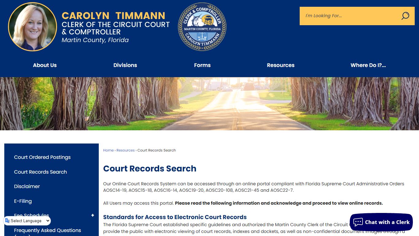 Court Records Search | Martin County Clerk